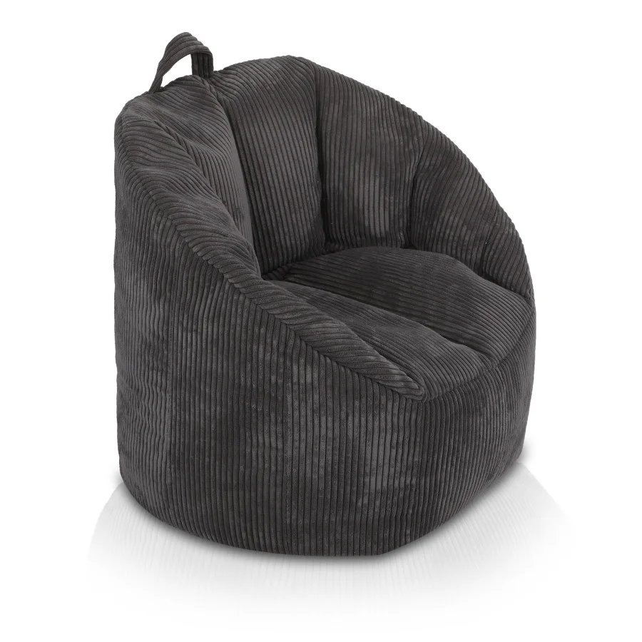 Bean Bag Simone sztruks, dark gray order